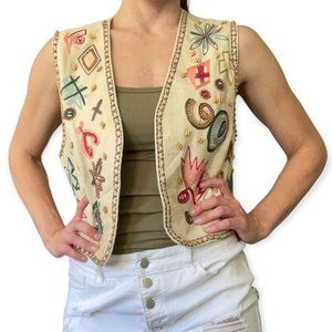 VTG embroidered vest